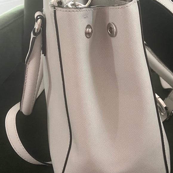 Henri Bendel Elegant Light Gray Satchel - Picture 7 of 8